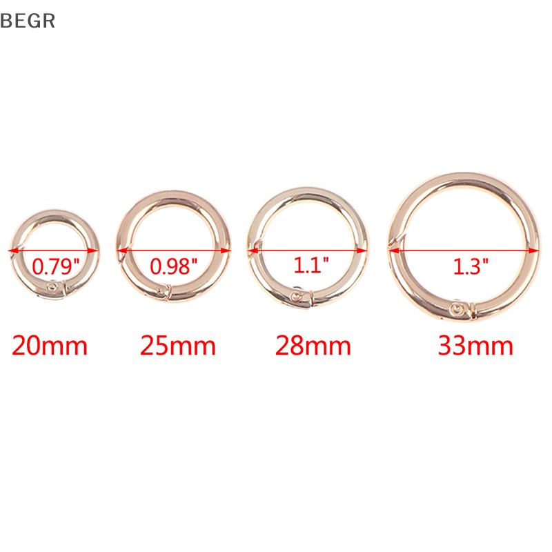 Bộ 2 Móc Khóa Chữ O Bằng Kim Loại Cho Túi Xách