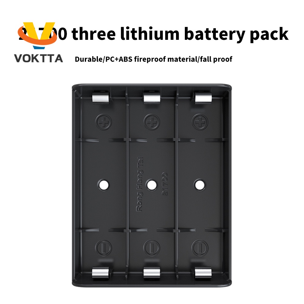 VOKTTA Vỏ Pin Sạc Dự Phòng Tự Làm Cho 21700 1p / 2p / 3p / 4p 21700 Pin H2K8