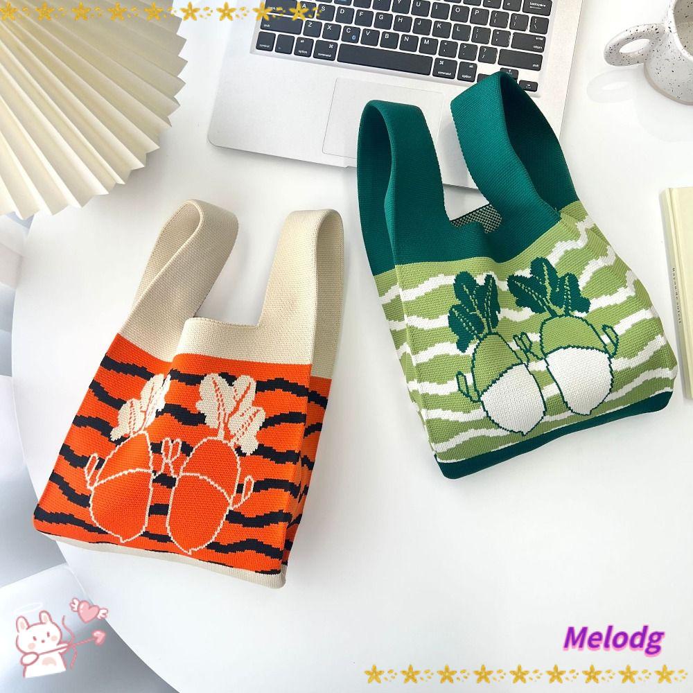 Túi Tote Đan Len Hình Củ Cải Dễ Thương Cho Bạn Gái