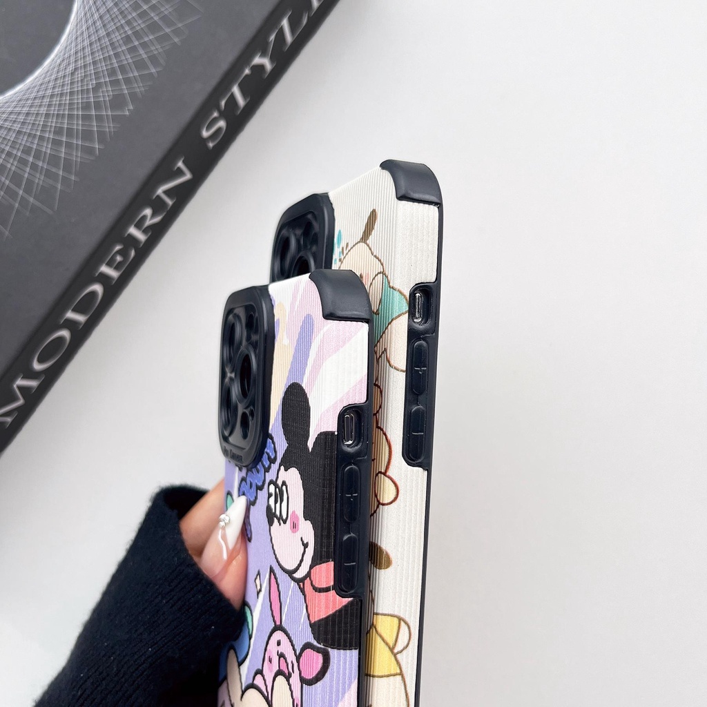DISNEY Ốp Điện Thoại tpu PC Silicon Mềm Chống Sốc In Hình Hoạt Hình Sanrio Cho iPhone 14 13 12 11 Pro Max XS XR 7 8 Plus