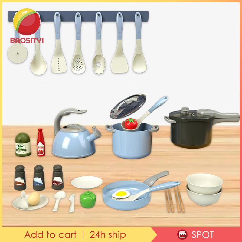 Bộ Đồ Chơi Nấu Ăn 31 Món Màu Hồng Cho Bé