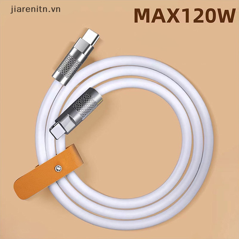 Dây Cáp Sạc Nhanh USB Type C 120W Bằng Silicon Cho Xiaomi Huawei Samsung