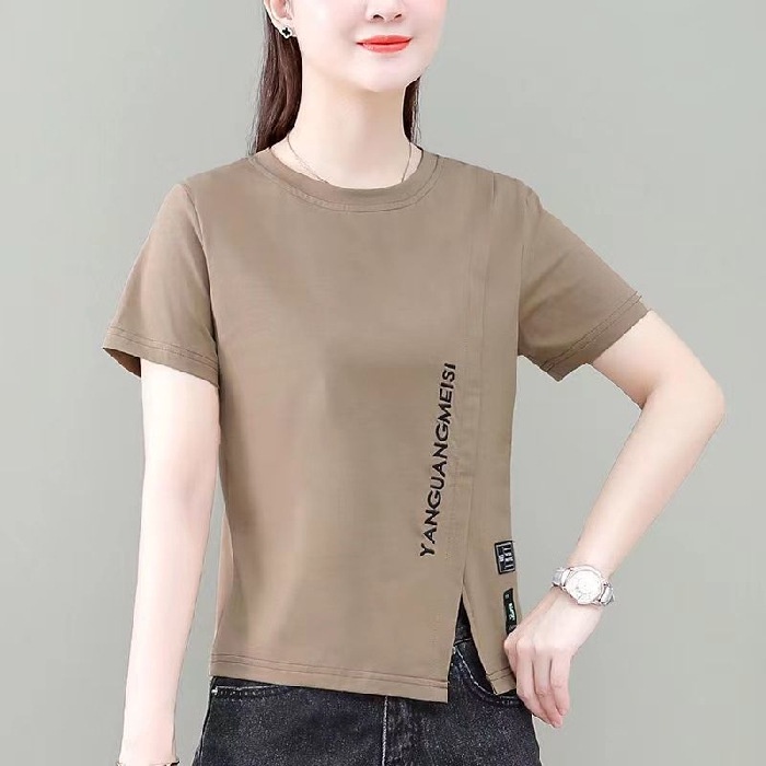 Áo Thun Ngắn Tay Phong Cách Hàn Quốc Thời Trang Mới Cho Nữ