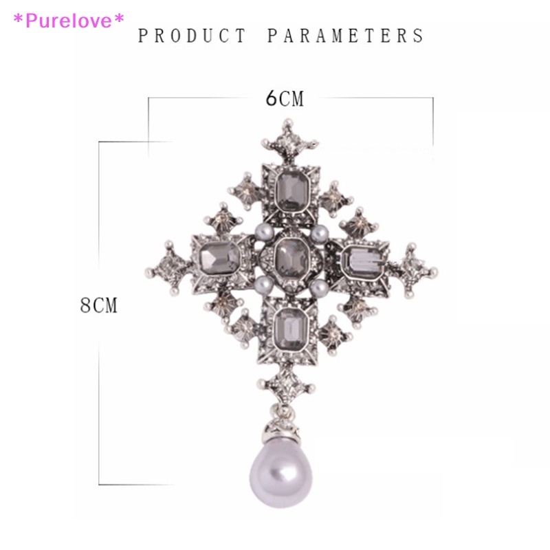 1 Huy Hiệu Cài Áo Hình Thánh Giá Đính Đá Thời Trang Áo Thun Thiết Kế Mới Năng Động Thời Trang