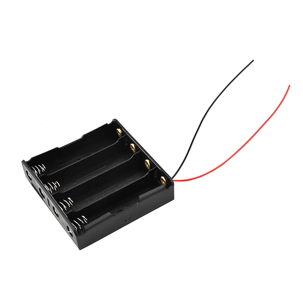 RIRIHI Khay đựng pin 18650 2 / 3 / 4 ngăn 3.7v bằng nhựa kết nối DIY