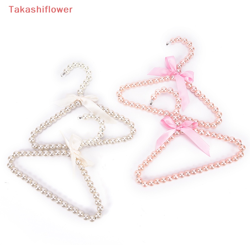 1 Móc Treo Quần Áo Đính Nơ Và Ngọc Trai Thời Trang Cho Thú Cưng