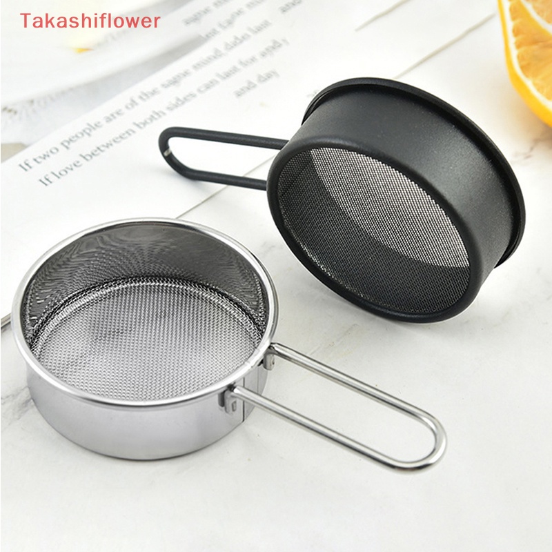 (Takashiflower) Rây Bột Bằng Thép Không Gỉ Có Tay Cầm