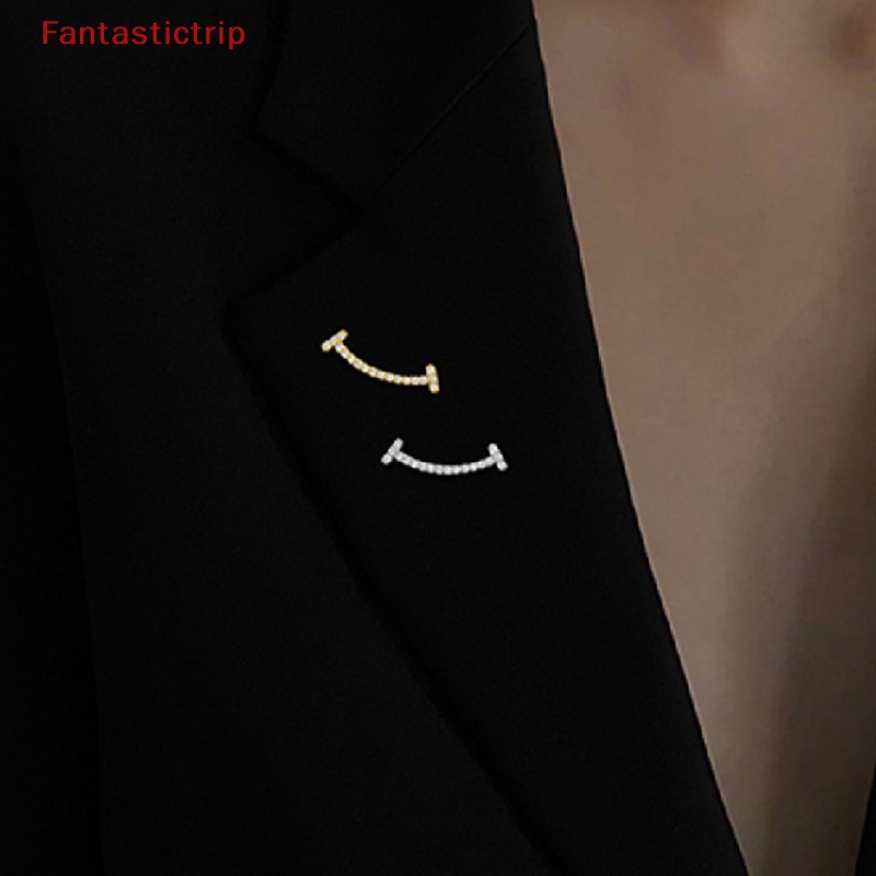 [Fantastictrip] Trâm Cài Áo Khoác Cài Khuy Kim Loại Hình Mặt Cười Nhỏ Đa Năng Cá Tính Mới