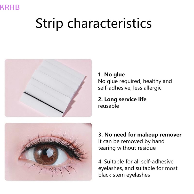 Hộp 40 Cuộn Băng Keo Dán Mi Giả Tự Dính Có Thể Tái Sử Dụng Mới