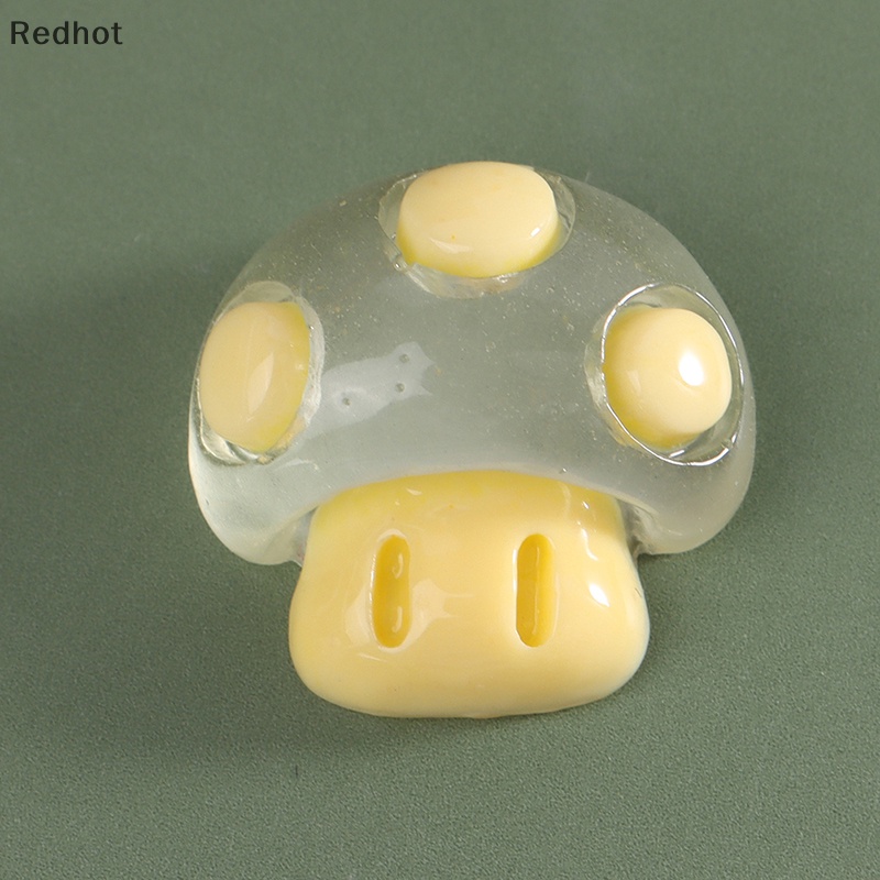 &lt; Redhot &gt; Set 10 Cây Nấm Dạ Quang Dễ Thương Trang Trí Điện Thoại