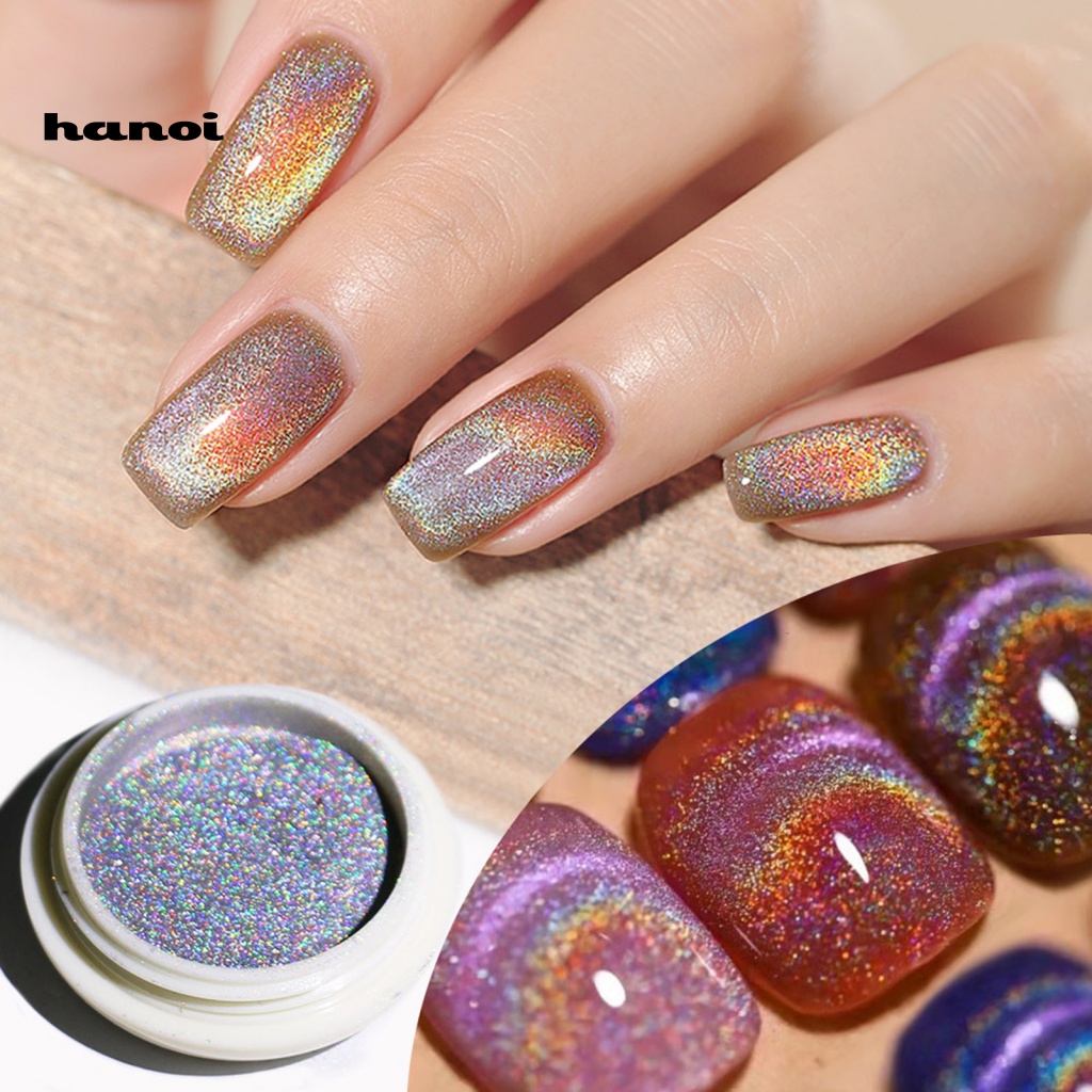 Bột Nhũ Mắt Mèo Từ Tính Màu Cầu Vồng 0.3g Dùng Trang Trí Móng Tay Mùa Đông