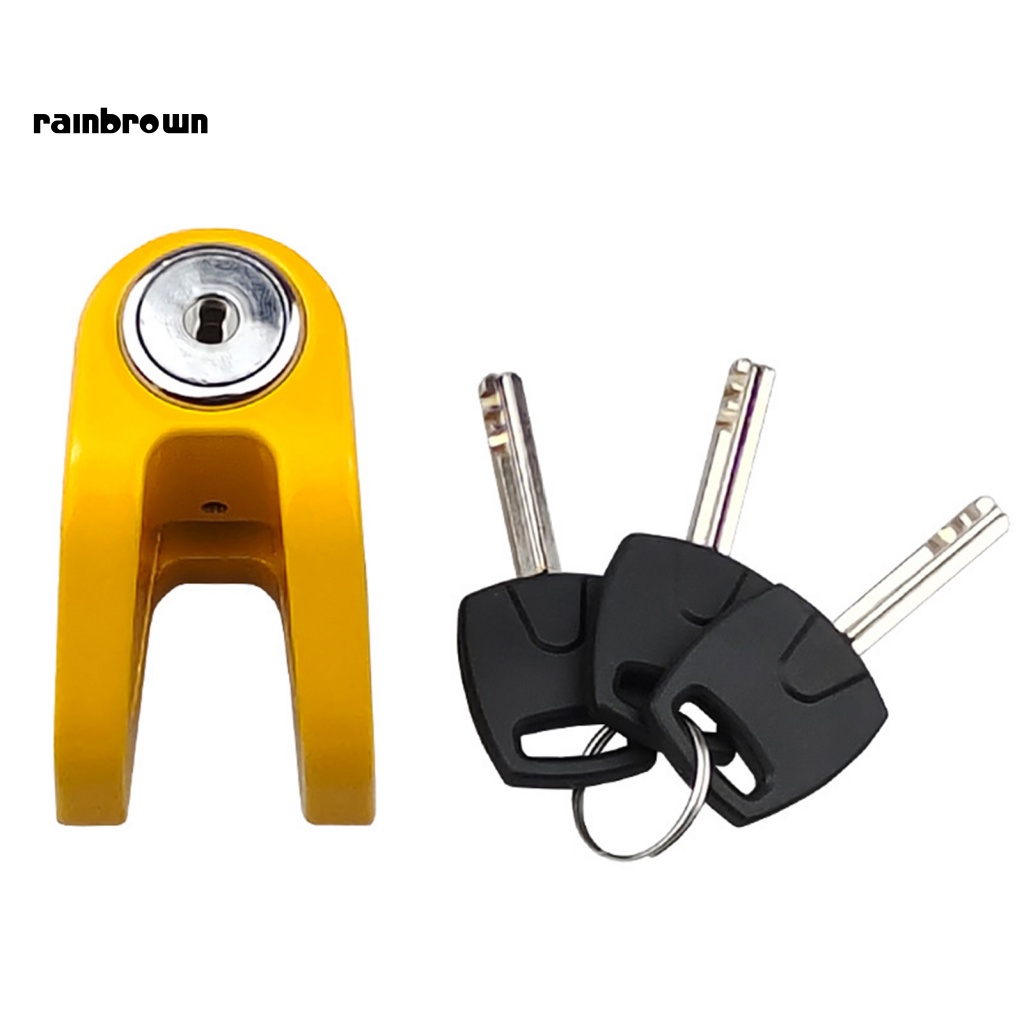 Khóa Phanh Đĩa Mini Bằng Hợp Kim Thép Cứng Chống Mòn Chống Trộm Cho Xe Máy Điện