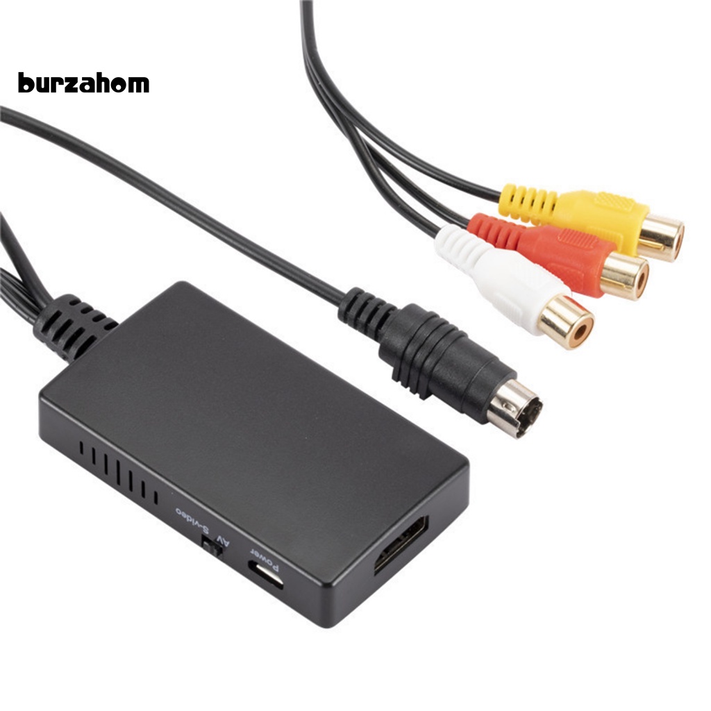 1 Bộ Chuyển Đổi Tín Hiệu Âm Thanh Tự Động 4 Đầu S-video Sang 3 RCA Chuyên Dụng Cho Gia Đình