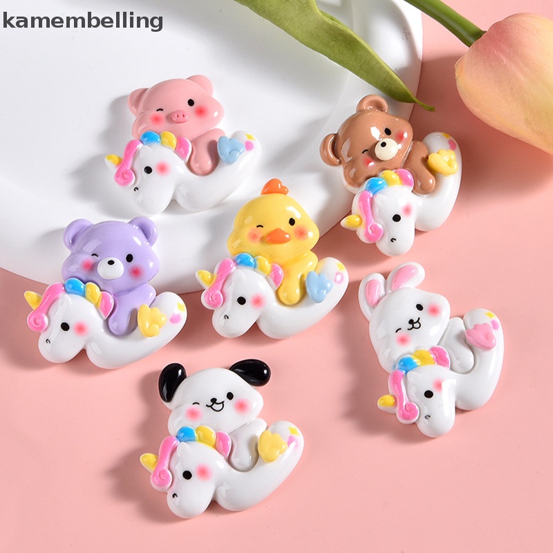 Set 3 Mô Hình Kỳ Lân Mini Bằng Nhựa Resin Trang Trí Bánh Kem / Điện Thoại