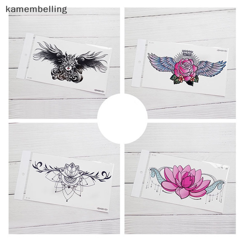 Hình Xăm Dán Tạm Thời kamembelling Màu Đen Chống Thấm Nước Trang Trí Cơ Thể