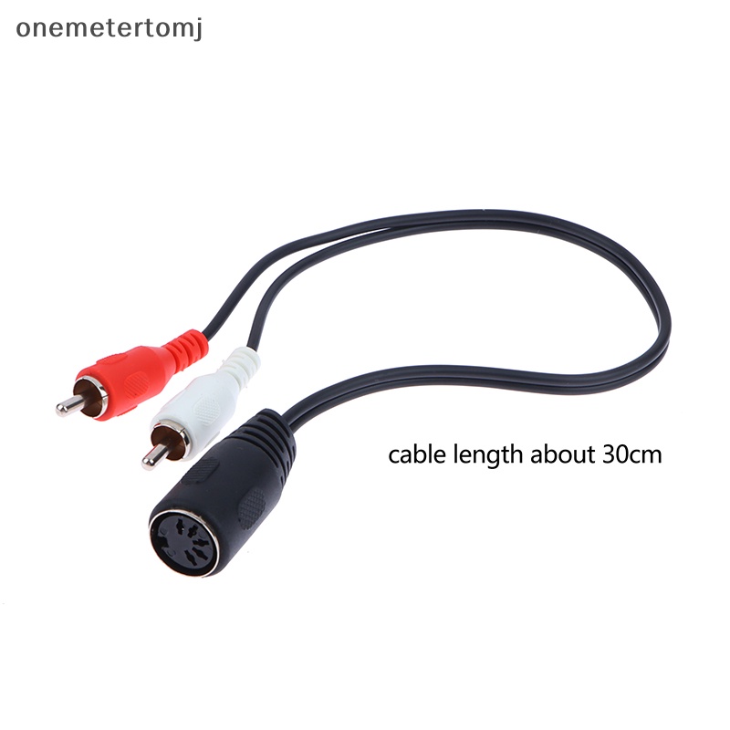 Cáp Âm Thanh Chuyển Đổi 5 Pin Din Female Sang 2 RCA Male