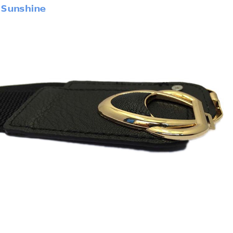 Thắt Lưng Da PU Bản Rộng Dày Co Giãn Tốt Thời Trang Cho Nữ