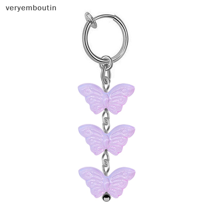 Khuyên Rốn Dạng Kẹp Tua Rua Hình Bướm Thời Thượng Hai Chức Năng Cho Nữ n