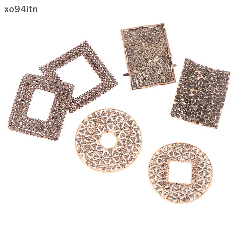 1 Cặp Phụ Kiện Kẹp Giày Cao Gót Đính Đá Cho Cô Dâu