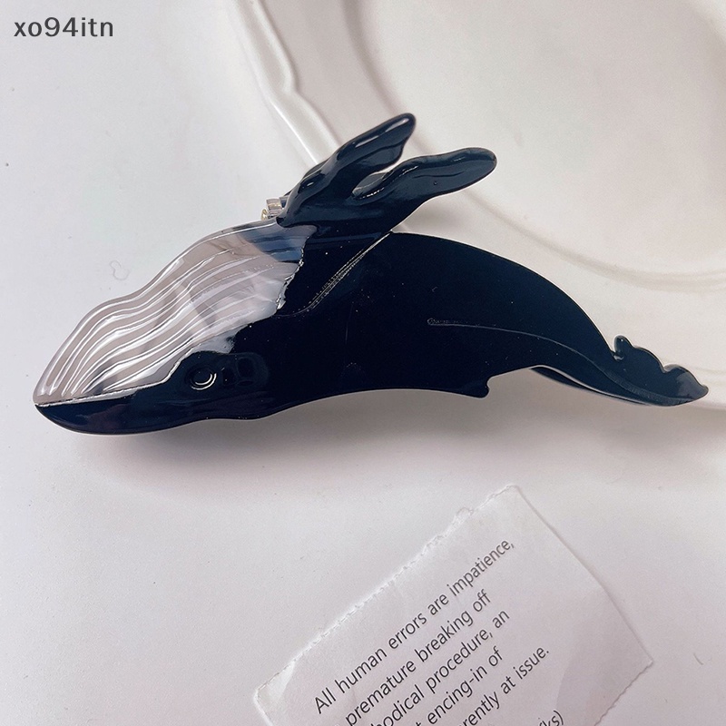 Kẹp Tóc Càng Cua Hình Cá Voi Xanh Dương Phổ Biến Cho Nữ