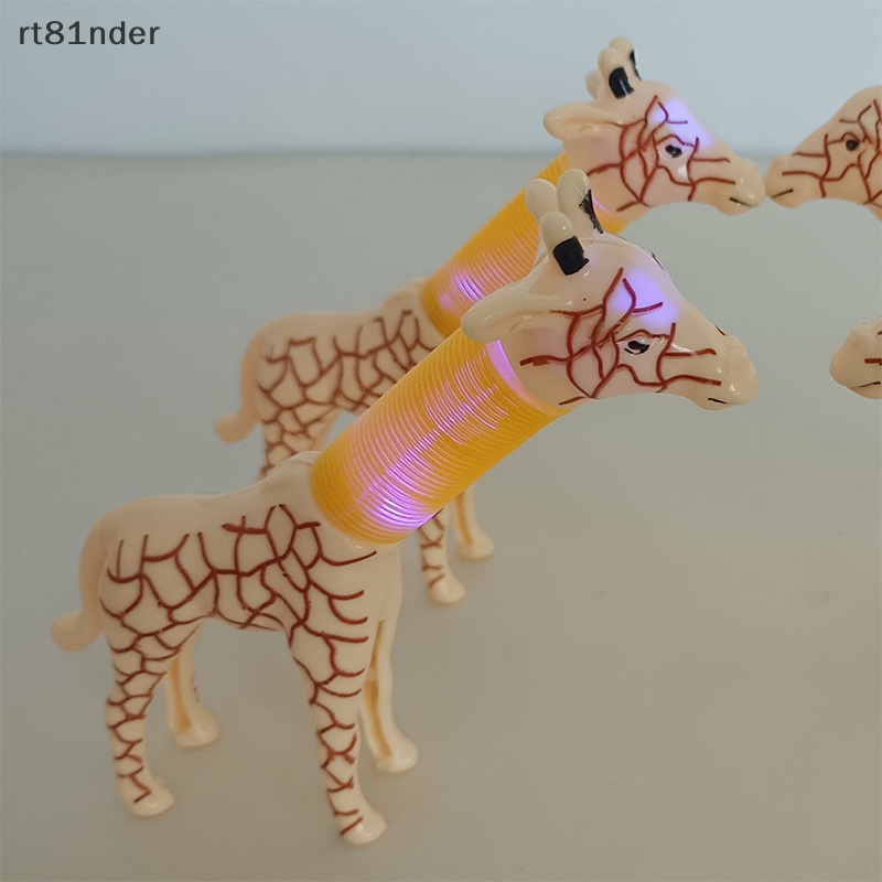Rt Đồ Chơi Xếp Hình Hươu Cao Cổ Có Đèn LED Dạng Ống Co Giãn