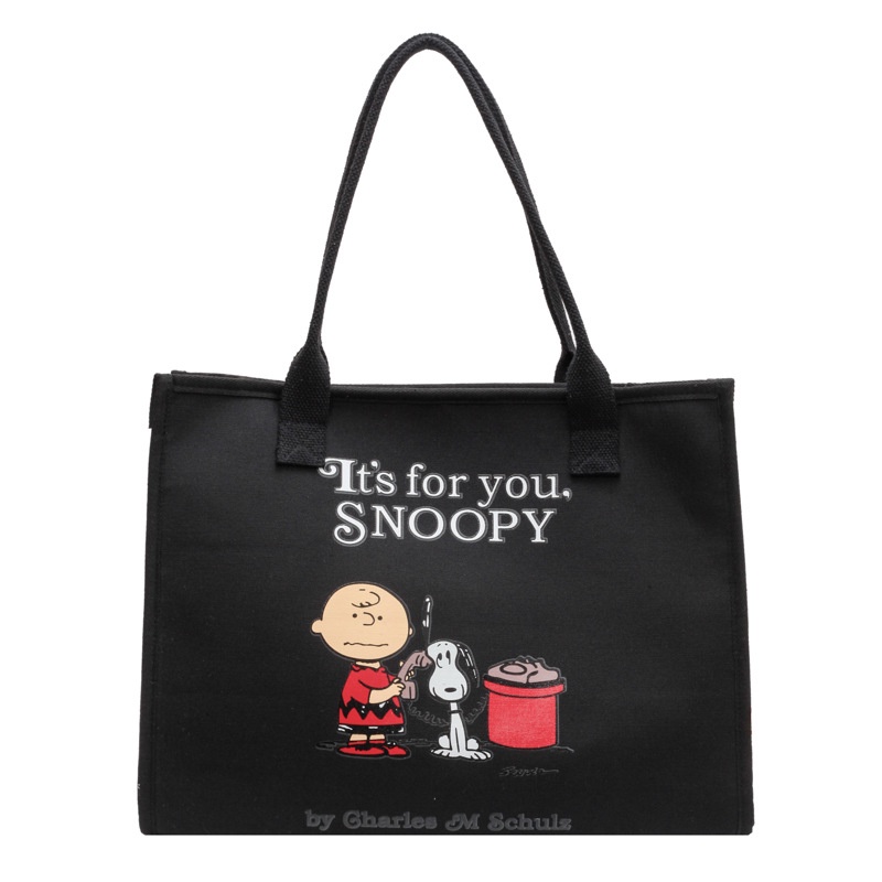 Túi vải Cỡ Lớn In Họa Tiết Hoạt Hình Snoopy Dễ Thương