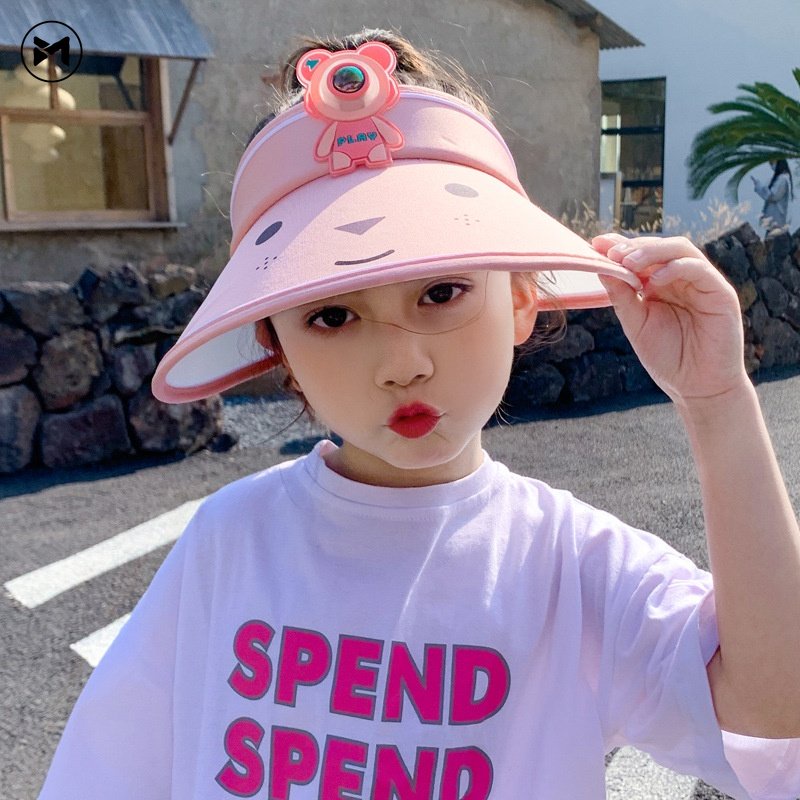 Mũ Chống Nắng Họa Tiết Hoạt Hình Phong Cách Hàn Quốc 2023 Cho Bé 5-10 Tuổi