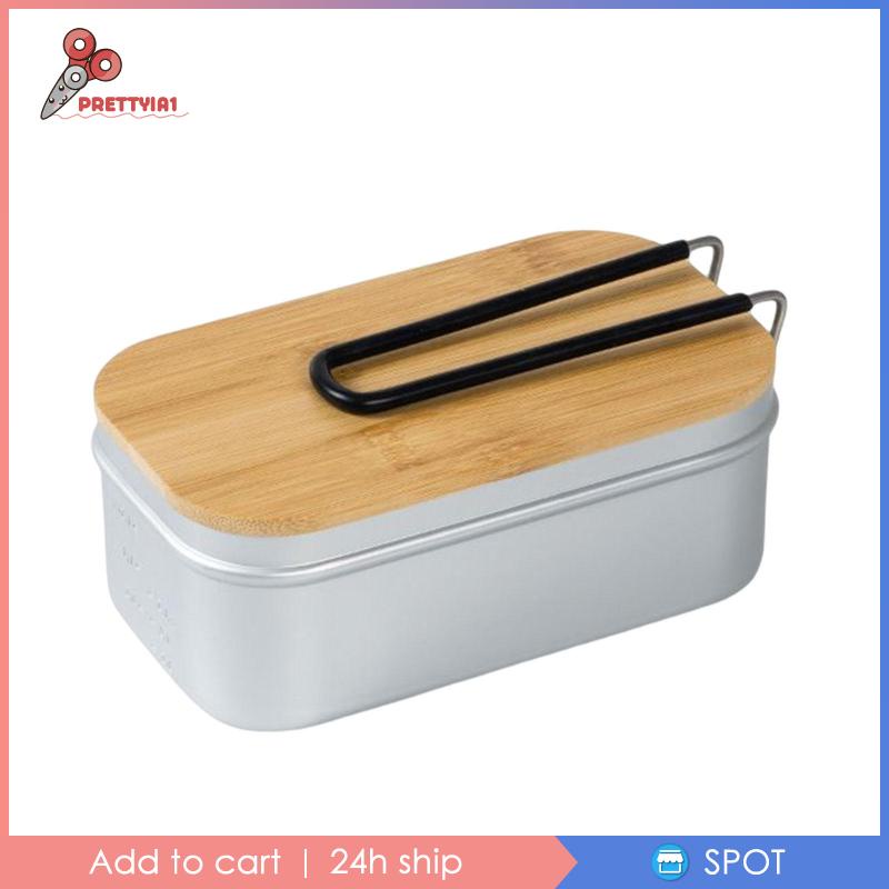Hộp Đựng Cơm Trưa Bằng Hợp Kim Nhôm Kèm Nắp Prettyia1