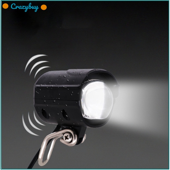 Cr Đèn Pin Led Siêu Sáng Chống Thấm Nước Có Còi Tích Hợp Âm Thanh An Toàn Cho Xe Đạp