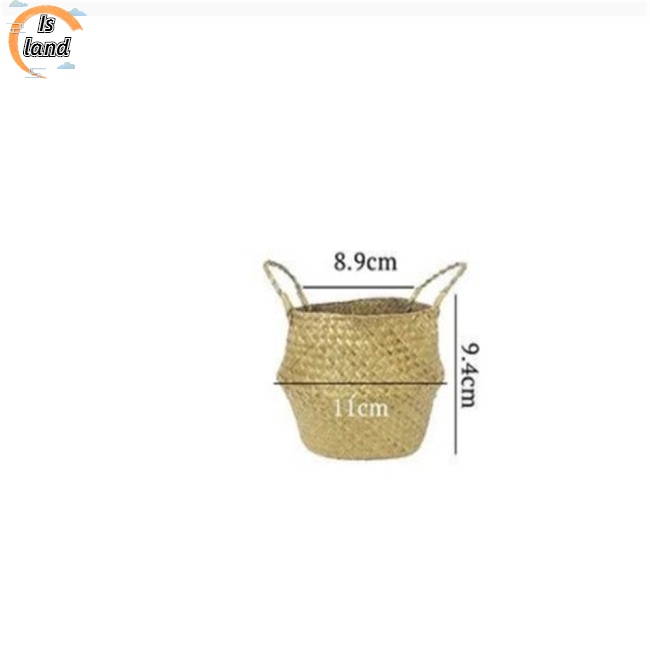 Giỏ Hoa / Quần Áo Bẩn Đường Kính Trung 11cm Màu Sắc Tự Nhiên
