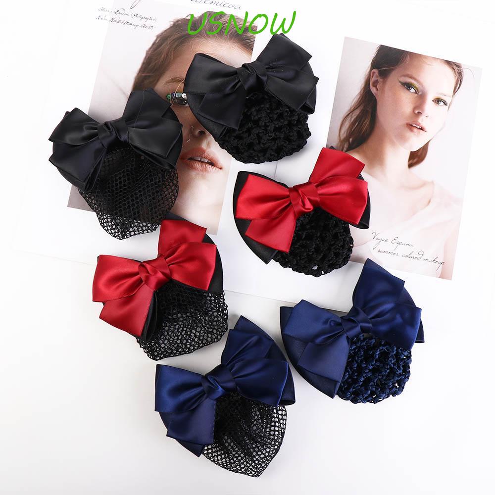 Búi Tóc Lưới Thắt Nơ Nhiều Màu Sắc Dành Cho Nữ