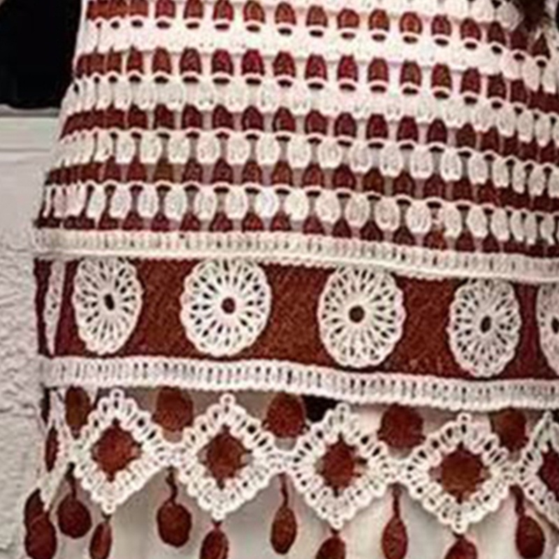 Áo Sweater Dệt Kim Cổ Tròn Không Tay Viền Ren Dễ Thương Cho Bạn Gái