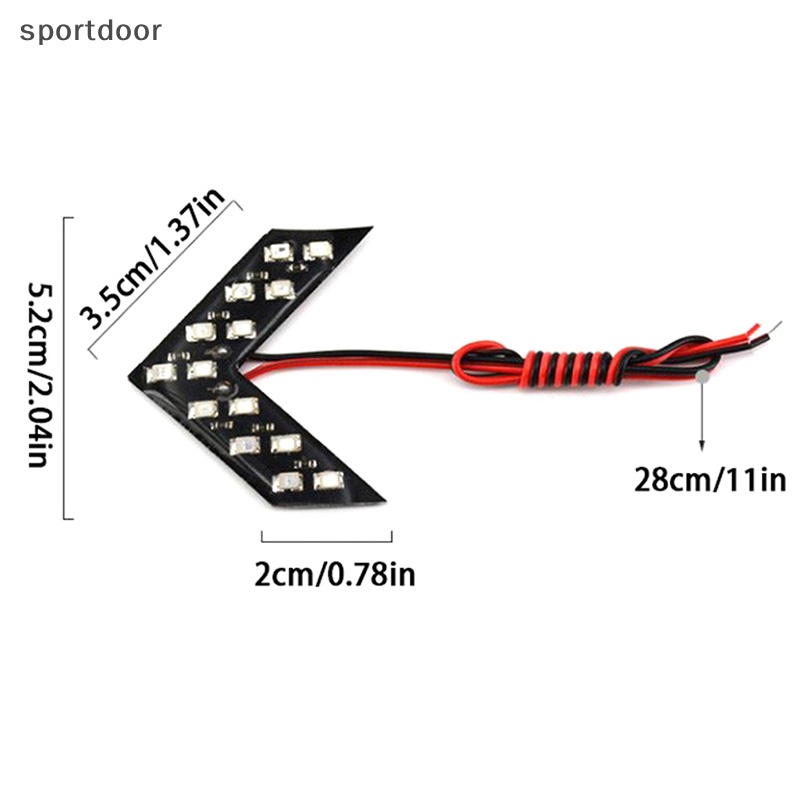 [sportoutdoor] Đèn LED Tín Hiệu Xi Nhan Hình Mũi Tên Gắn Gương Chiếu Hậu Xe Hơi