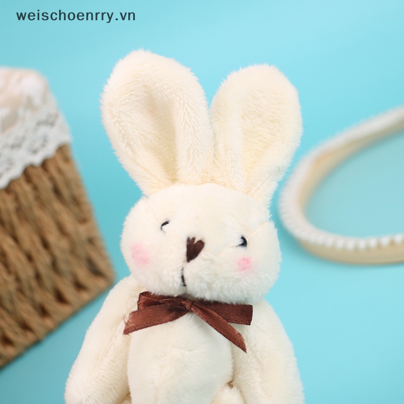 1 Mặt Dây Chuyền Hình Thỏ Nhồi Bông Mềm Mại Dễ Thương