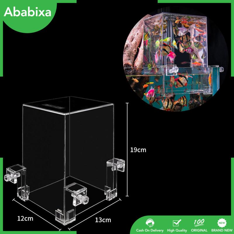[Ababixa] Hộp Cách Ly Ấn Áp Suất Âm Trang Trí Bể Cá Mini Bằng Acrylic Trong Suốt