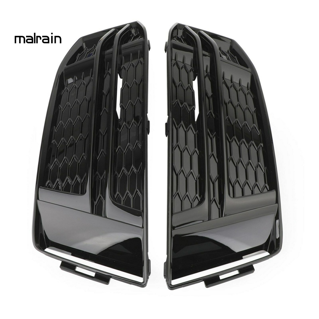 Khung Lưới Đen Bóng Đèn Sương Mù Cho Xe Hơi 8W0807681Đèn Led 8W F8W Chất Lượng Cao0807682Phụ Kiện Chuyên Dụng Cho Xe Audi A4 B9 16-18