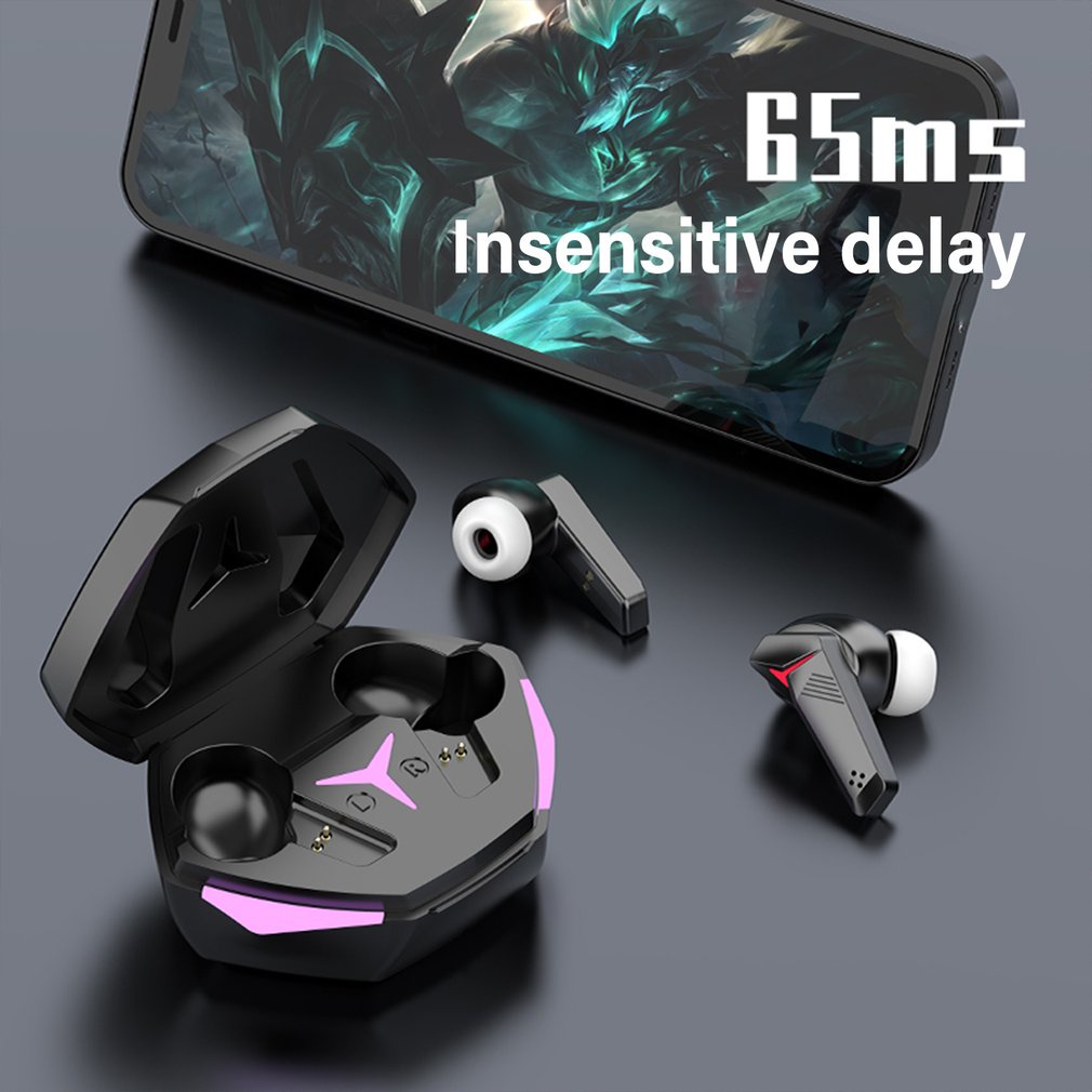 T33 Wireless Headsets 5.1 Hifi Long Distance Connection Stereo Gaming Noise Canceling Earplugs [Q/4]