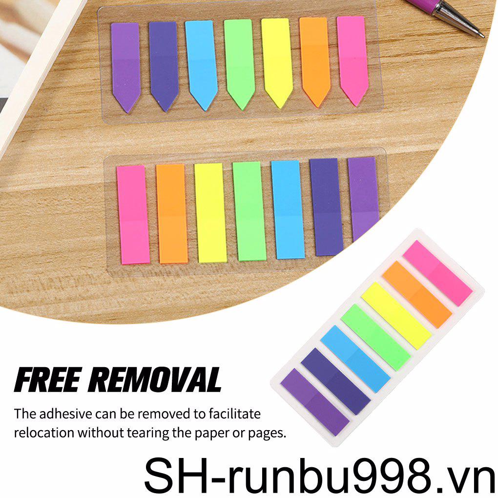Set 140 Giấy Dán Ghi Chú Đánh Dấu Trang Sách Hình Lá Cờ Có Thể Tháo Rời Tiện Dụng