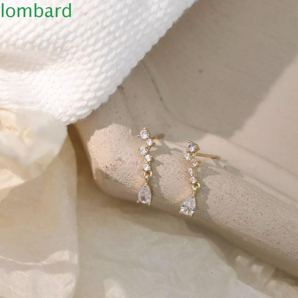 Bông Tai Giọt Nước Hình Tròn / Vuông Phong Cách Hàn Quốc Tinh Tế Thời Trang Dự Tiệc