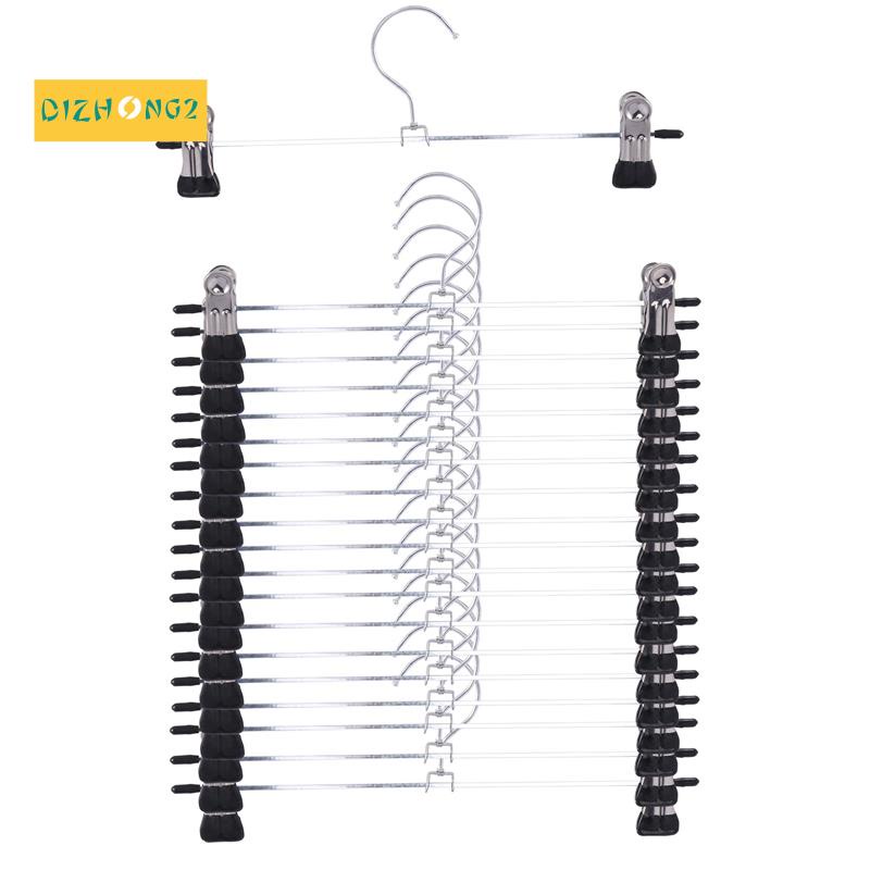 Set 20 Móc Treo Quần Áo Bằng Kim Loại Siêu Mỏng Tiết Kiệm Không Gian Chống Rỉ Sét