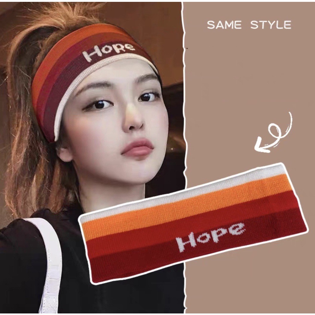 Băng Đô Thể Thao Màu Sắc Gradient Ngọt Ngào Cho Nữ