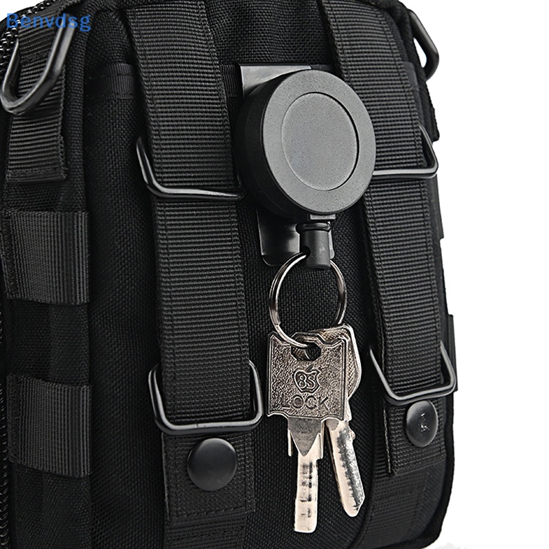 Cuộn Dây Móc Chìa Khóa / Thẻ ID Có Thể Thu Gọn Tiện Dụng