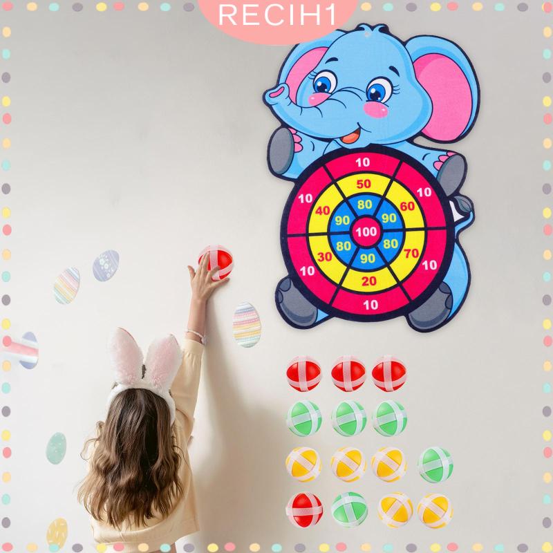 Bộ Trò Chơi Mục Tiêu Dính Kèm 15 Quả Bóng Dính Họa Tiết Hoạt Hình Vui Nhộn Cho Tiệc Bãi Biển