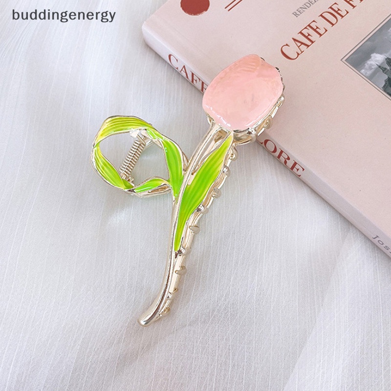{BUDDI} Mới Kẹp Tóc Hoa Tulip / Cá Mập / Kẹp Tóc Đuôi Ngựa Ngọt Ngào Thời Thượng {BUDDI {buddingenergy}