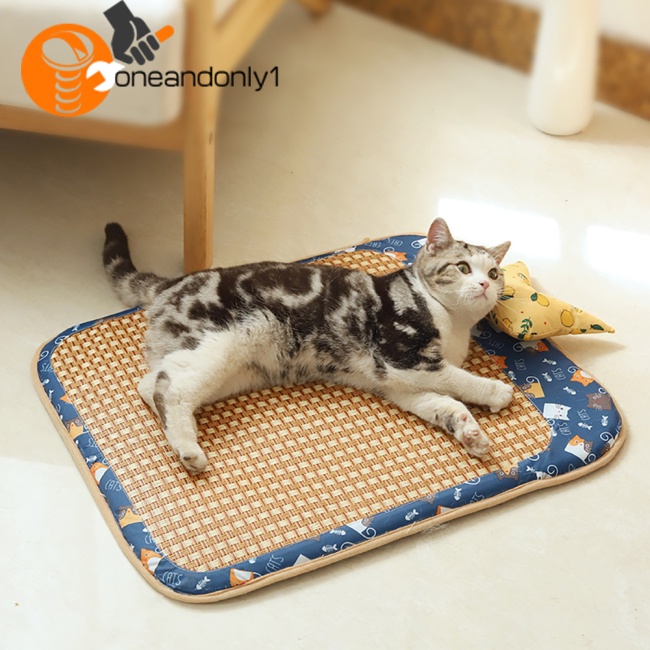 Thảm Làm Mát Mùa Hè Kèm Gối Chống Cắn Cho Thú Cưng Cỡ Nhỏ / Vừa / Lớn