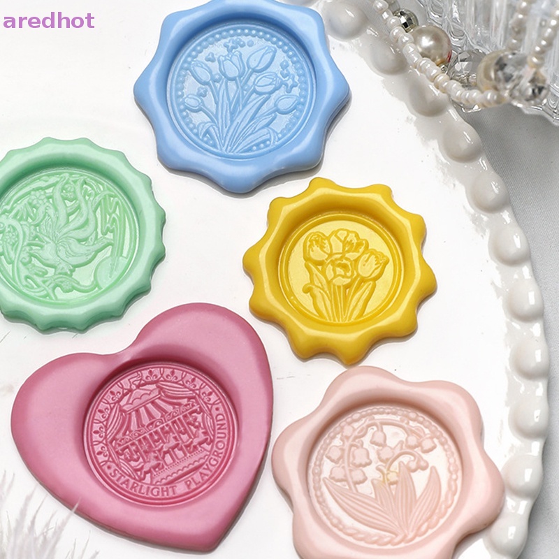 1 Khuôn Làm Con Dấu Sáp Bằng Kim Loại Hình Tròn Mới