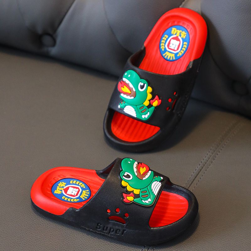 Dép Quai Ngang Chống Trượt Hình Khủng Long Hoạt Hình Dễ Thương Cho Bé Trai