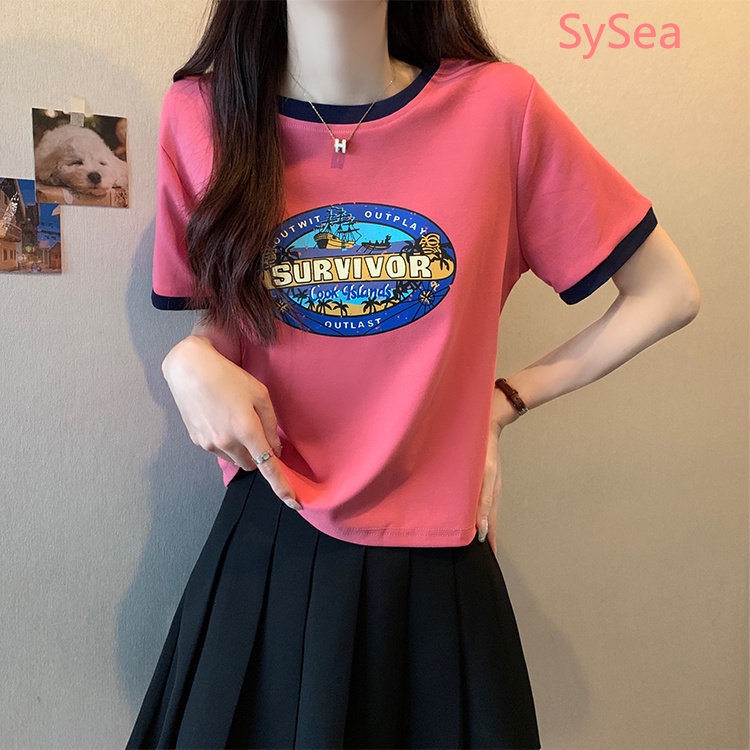 Áo Thun Plus Size In Chữ Thời Trang Mùa Hè Cho Nữ