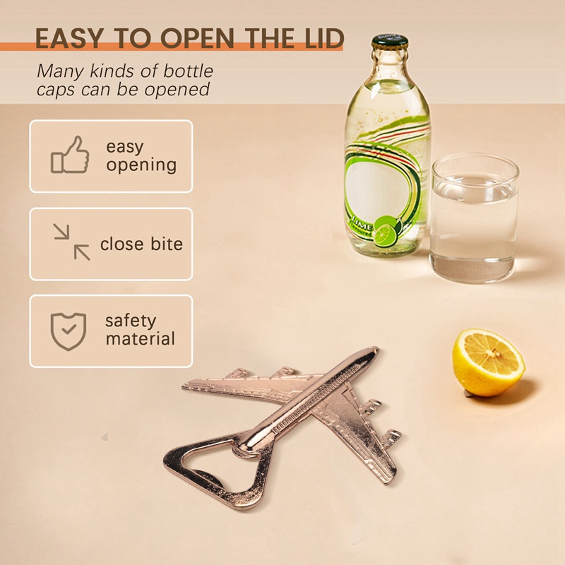 Bộ 12 Dụng Cụ Mở Nắp Chai Hình Máy Bay Độc Đáo