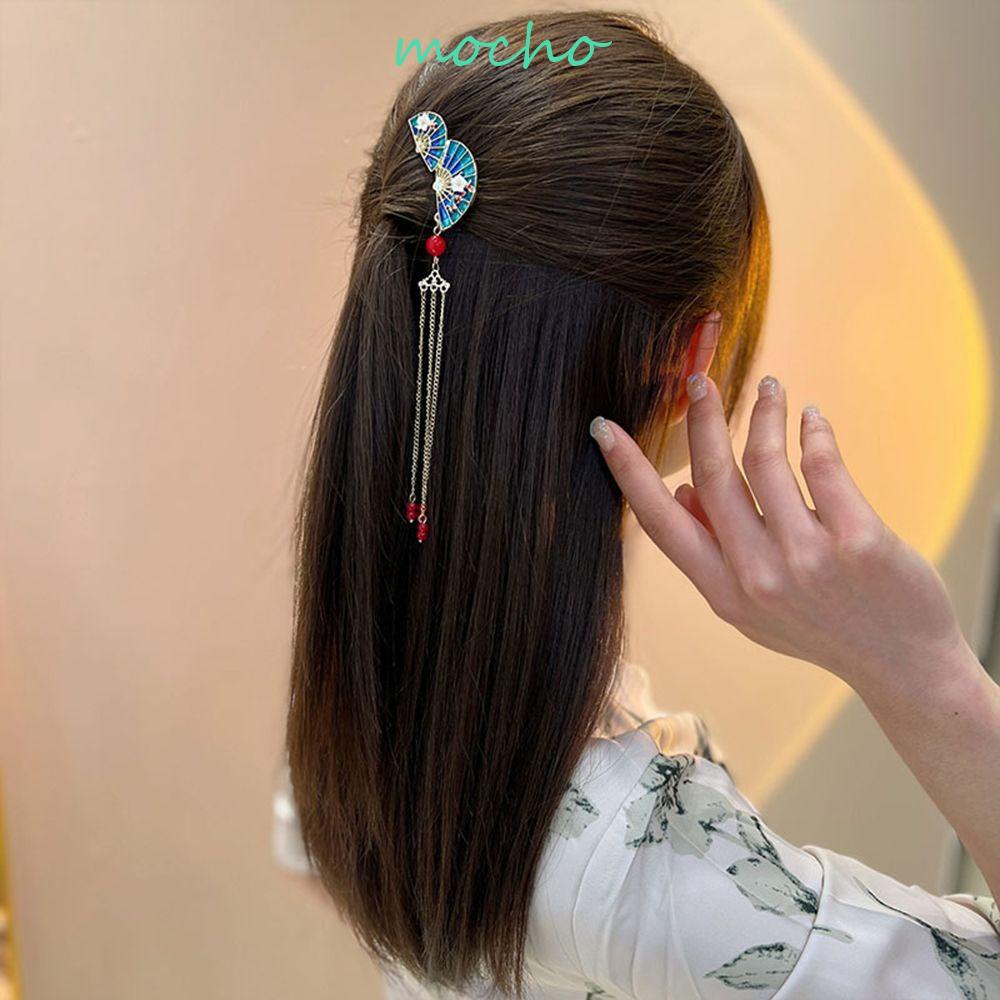 Kẹp Tóc Phối Tua Rua Sau Lưng Phong Cách Pháp Thanh Lịch Cho Nữ